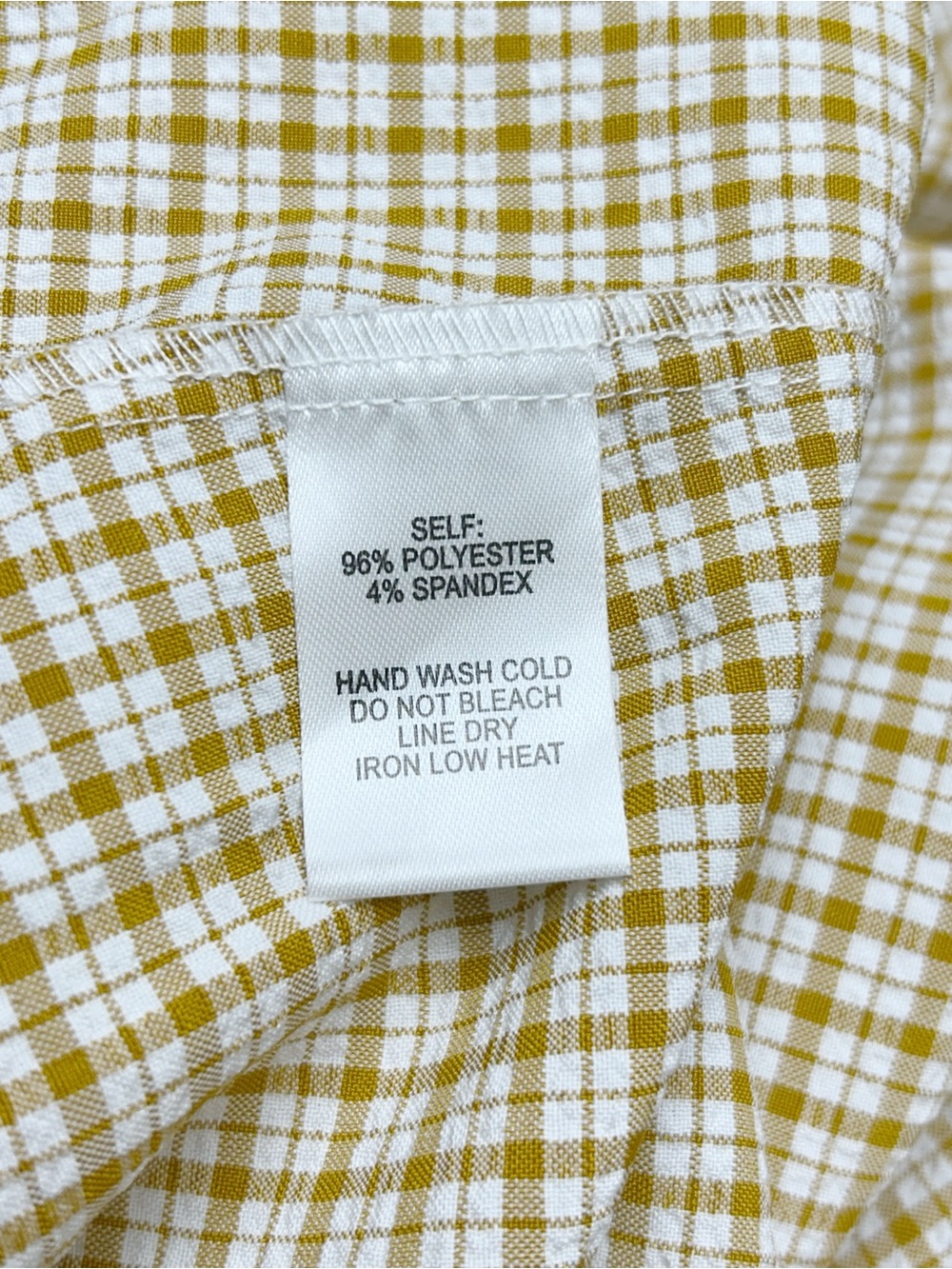 Lulus Sunshine On the Mind Mustard Yellow Gingham Wrap Midi Dress Large NWT - Picture 7 of 9